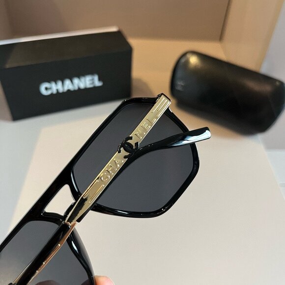 Chanel Bijou Sunglasses size 55□18 Color Black W - Picture 4 of 6